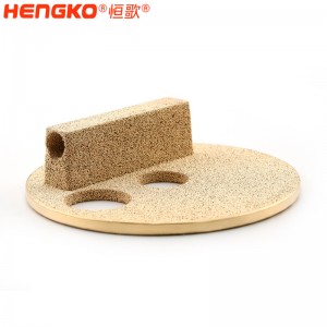 恒歌金屬微米多孔粉末燒結黃銅、青銅、銅濾芯濾筒 按需設計各規格銅濾芯過濾器