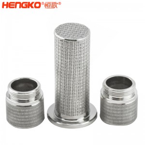 廠家直銷不銹鋼燒結多層絲網濾芯耐腐蝕易清洗,用于制藥化工