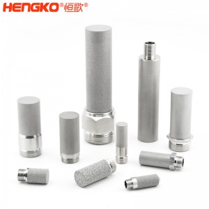 廠家來(lái)圖定制粉末燒結(jié)316L不銹鋼過(guò)濾器濾芯防塵耐腐蝕，用于化工制藥