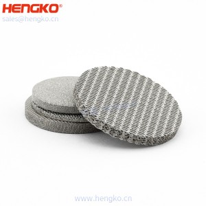 濾芯廠家不銹鋼316燒結(jié)網(wǎng)過濾片呼吸金屬孔隙均勻透氣,水處理過濾用