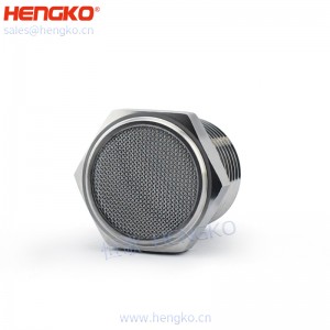 恒歌生產(chǎn)絲網(wǎng)燒結(jié)316不銹鋼平頭消聲器，消音耐用不銹鋼氣動過濾元件